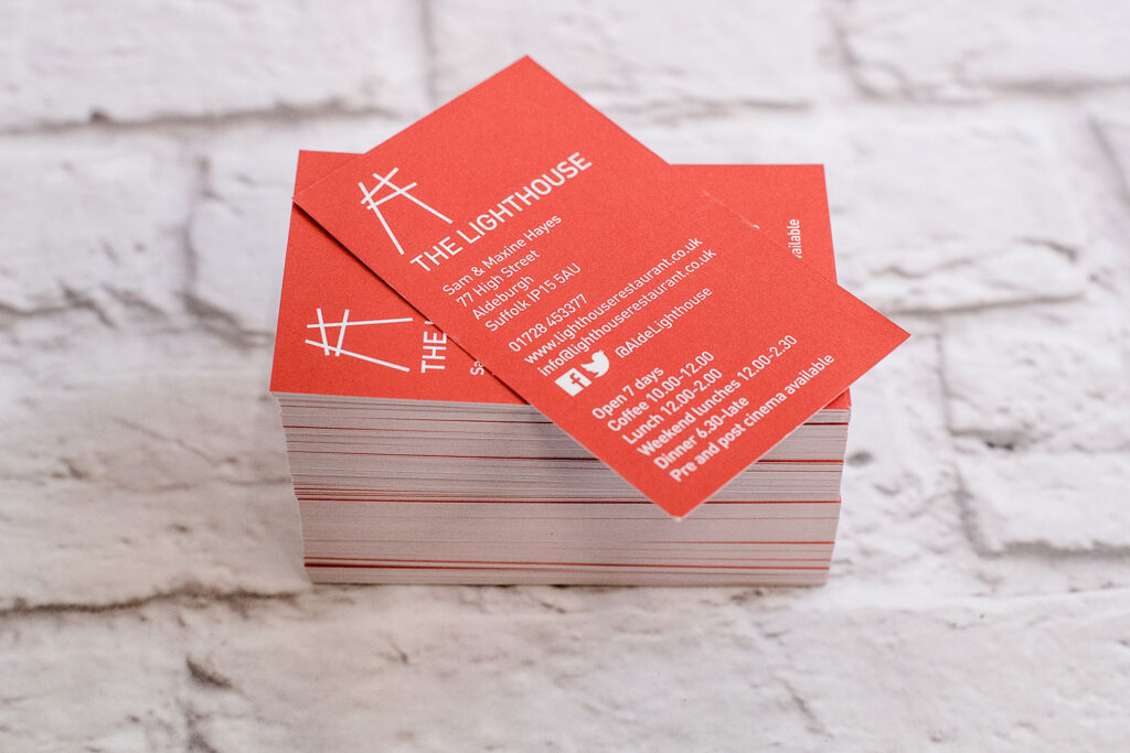 Business Card Printing | The Lighthouse | Leiston Press